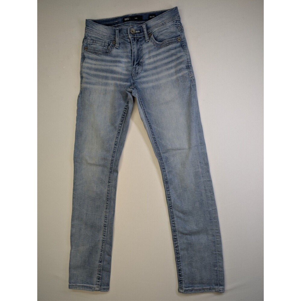 BKE Alec Mens Jeans 26x30 Slim Straight Performance Stretch Palmera Wash Blue